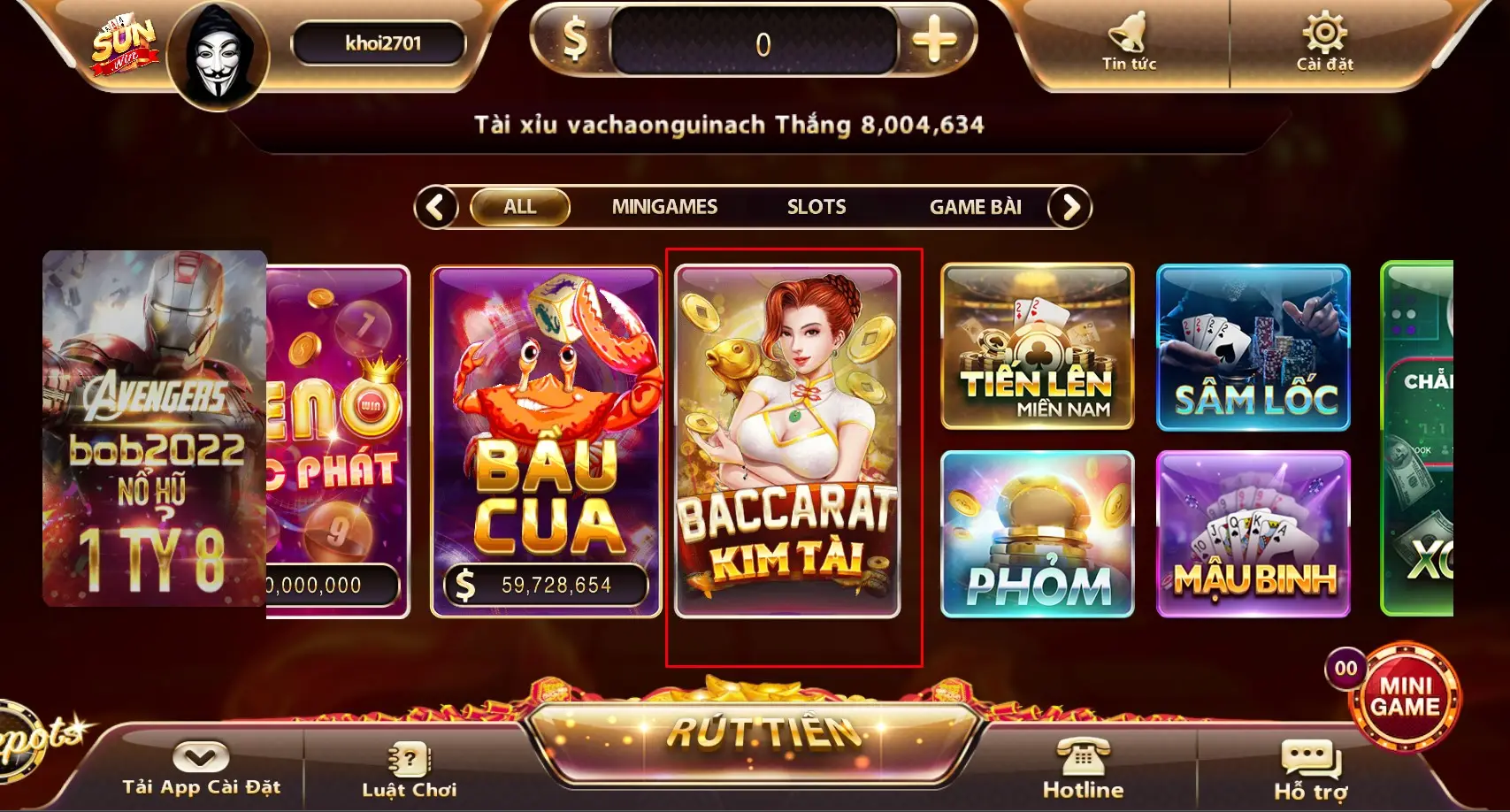Baccarat online