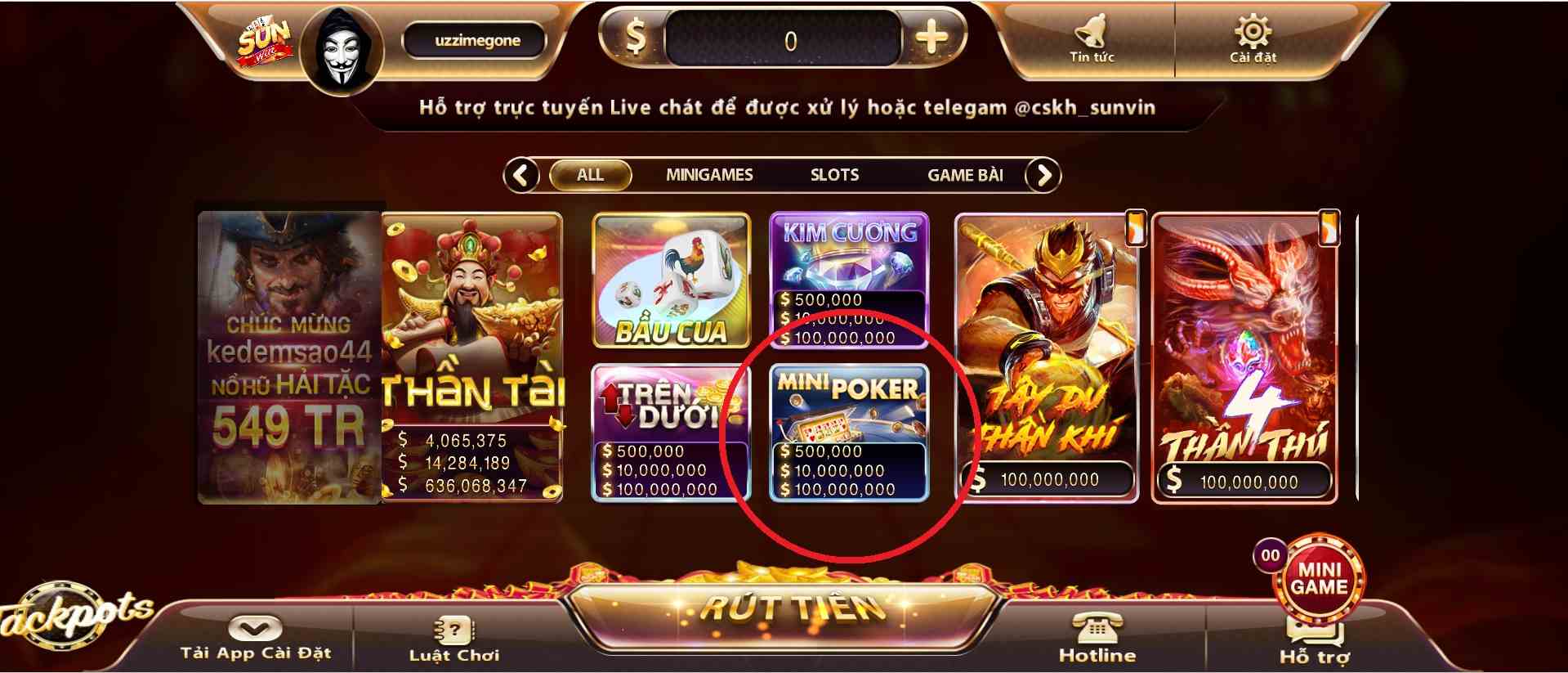 game Mini Poker