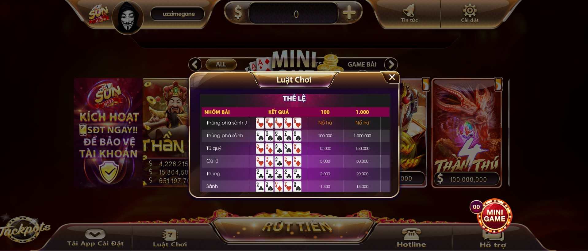 game Mini Poker