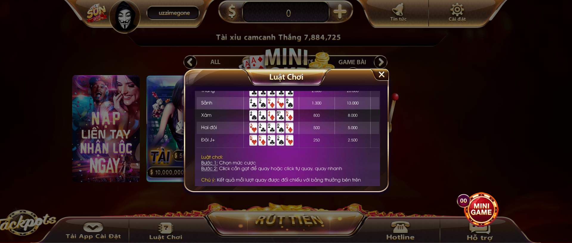 game Mini Poker