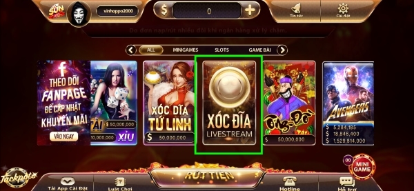 Xóc Đĩa Livestream